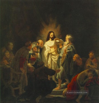 die Ungläubigkeit von St Thomas Rembrandt Ölgemälde